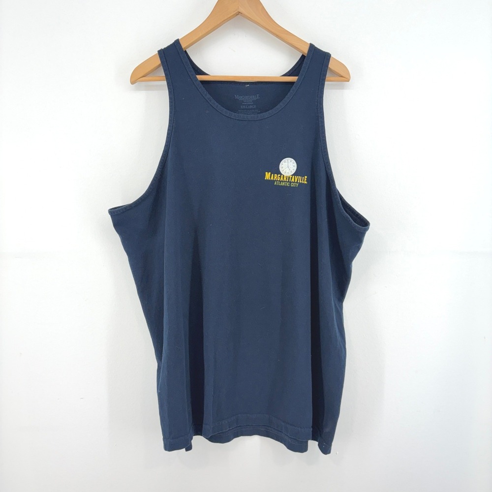 Margaritaville Mens Atlantic City 5 O'Clock Somewhere Graphic Tank Cotton XXL